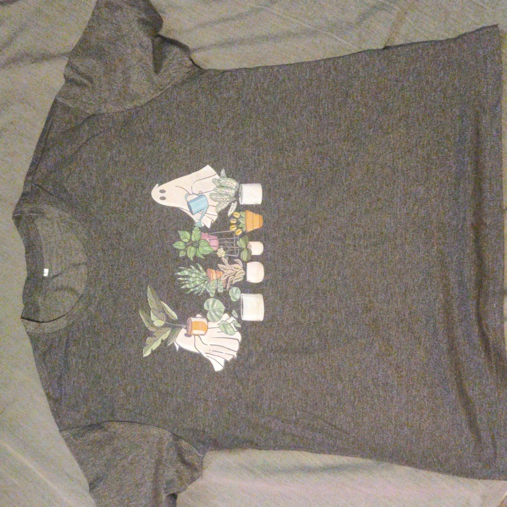 Large men's ghost 👻🌱 succulent tee